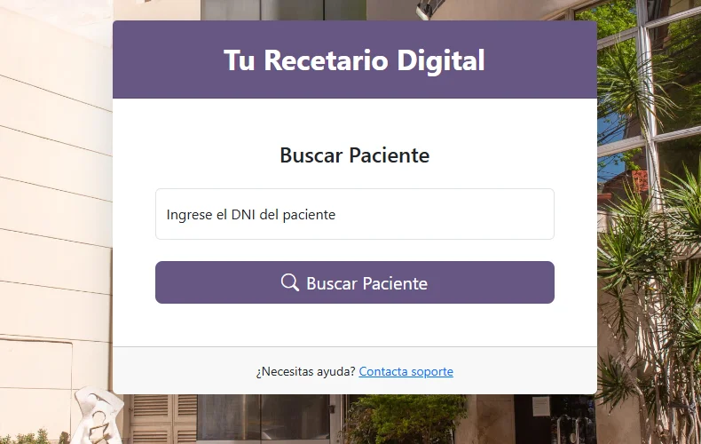 Búsqueda de paciente