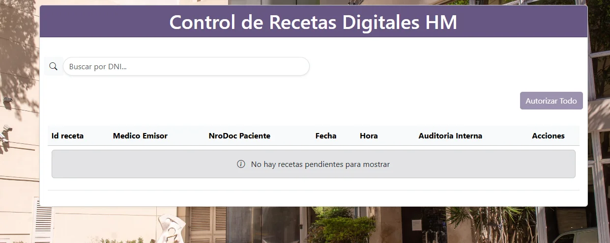 Panel de auditoría